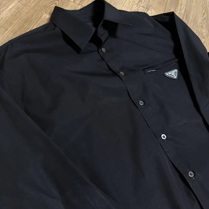 [BUNJANG] Prada Black Shirt XL / 프라다 셔츠 블랙 셔츠 XL