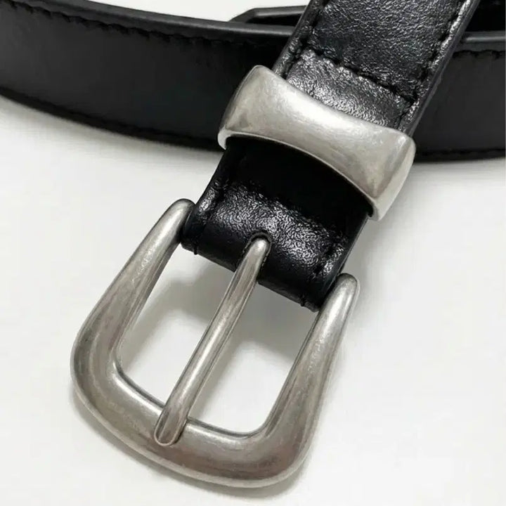 [BUNJANG] Vintage Slim Leather Belt / (2차재입고) 빈티지 2cm 소가죽벨트 프리미엄 풀그레인가죽
