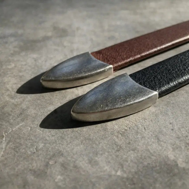 [BUNJANG] Vintage Slim Leather Belt / (2차재입고) 빈티지 2cm 소가죽벨트 프리미엄 풀그레인가죽