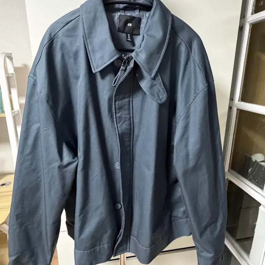 [BUNJANG] H&M Twin Jacket Loose Fit Teal L / H&M 트윈 재킷 루즈핏 청록 L