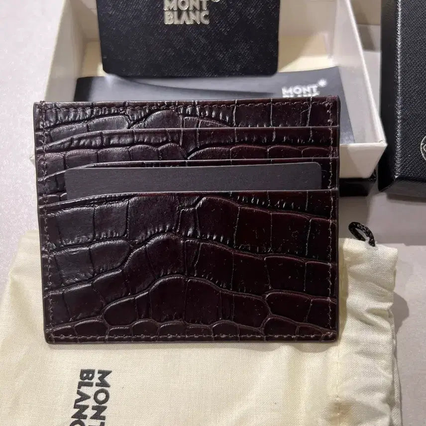 [BUNJANG] Montblanc Meisterstück 6cc Pocket Brown Cardholder / 몽블랑 마이스터스튁 6cc 포켓 브라운 (개런티카드 포함 풀박 새상품)