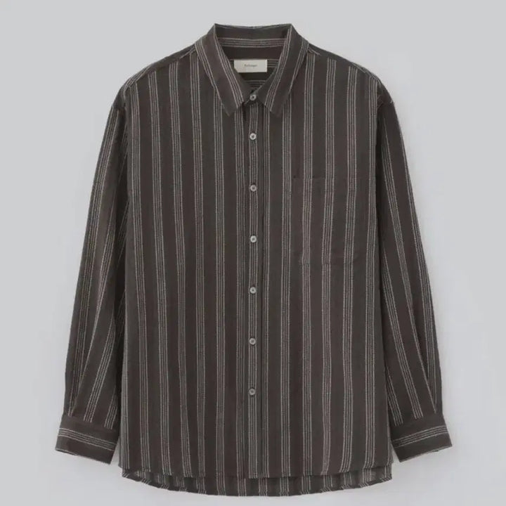 [BUNJANG] Japan Hinoki Stripe Shirt / 파브레가 JAPAN 히노키 스트라이프 셔츠 2사이즈