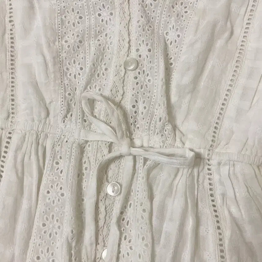 [BUNJANG] Mango White Lace Blouse XS / 망고 화이트 레이스 블라우스 xs 새상품