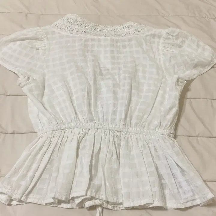 [BUNJANG] Mango White Lace Blouse XS / 망고 화이트 레이스 블라우스 xs 새상품