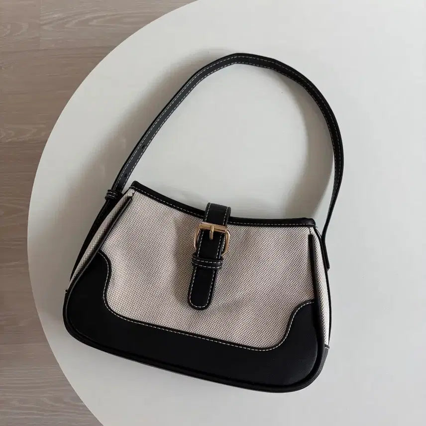 [BUNJANG] Ivory Buckle Mini Bag Shoulder Bag / (새상품)아이보리 버클 미니백 숄더백