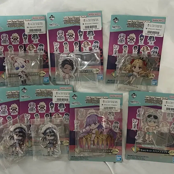 [BUNJANG] Fate/Grand Order Acrylic Stand Bundle Set / 페그오 페인트그랜드오더 쿠지 I상 아크릴 일괄