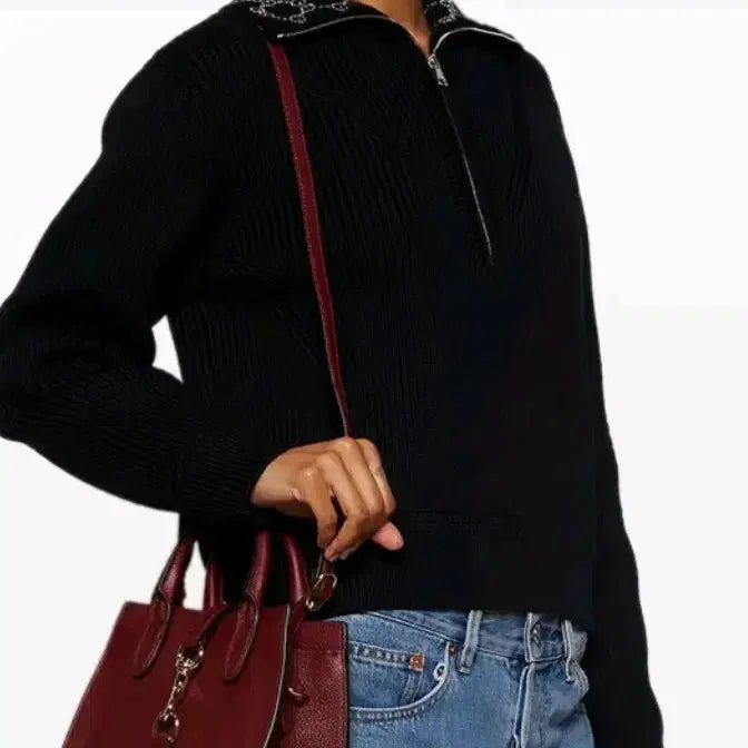 [BUNJANG] Gucci Small Tote Bag / 구찌 스몰 토트백 후크 클로저 버건디