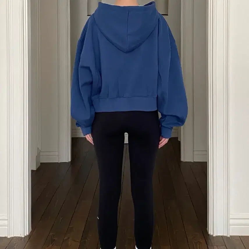 [BUNJANG] Active Crop Hoodie Jumper / 인지액티브 크롭 후디점퍼