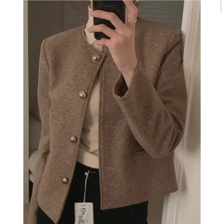 [BUNJANG] Creme Mania Wool Jacket Black / 크렘므 매니아 울 자켓 블랙