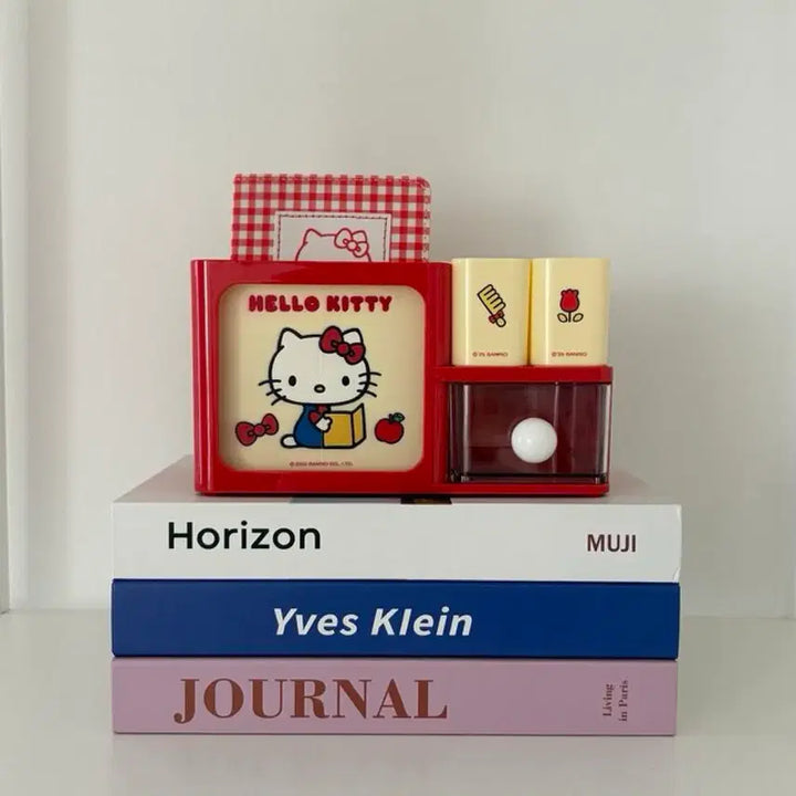[BUNJANG] Kitty Desk Organizer Pen Holder / [정품/2종류] 키티 데스크 칸칸이 수납함 연필꽂이 정리함(새상품)