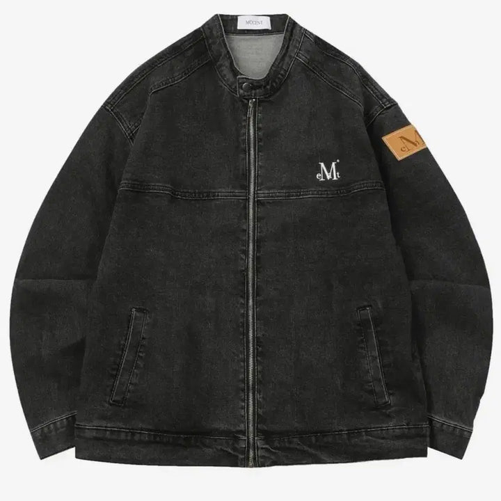 [BUNJANG] Muzkt 에펠 Cutting Denim Biker Jacket / (새상품) 무센트 에펠 커팅 데님 바이커 자켓 판매