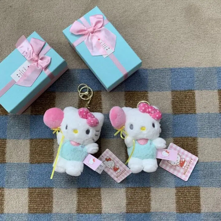 [BUNJANG] Hello Kitty Pink Balloon Keyring / (정품)헬로키티 핑크벌룬 인형키링 열쇠고리(새상품)