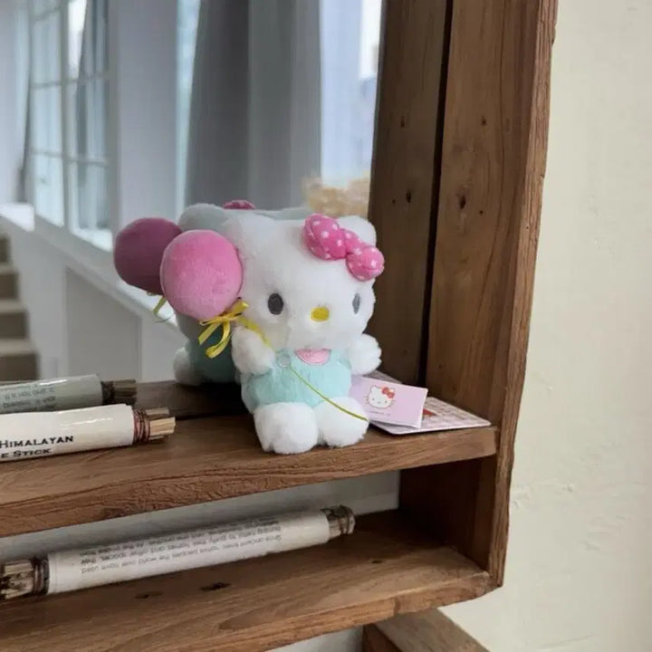 [BUNJANG] Hello Kitty Pink Balloon Keyring / (정품)헬로키티 핑크벌룬 인형키링 열쇠고리(새상품)