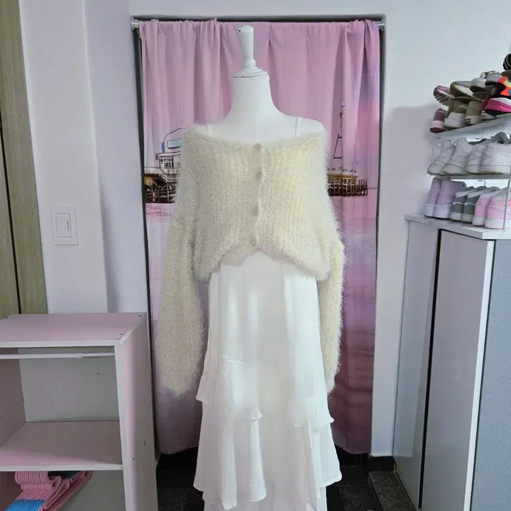[SOLD OUT] 레이스 롱나시 원피스