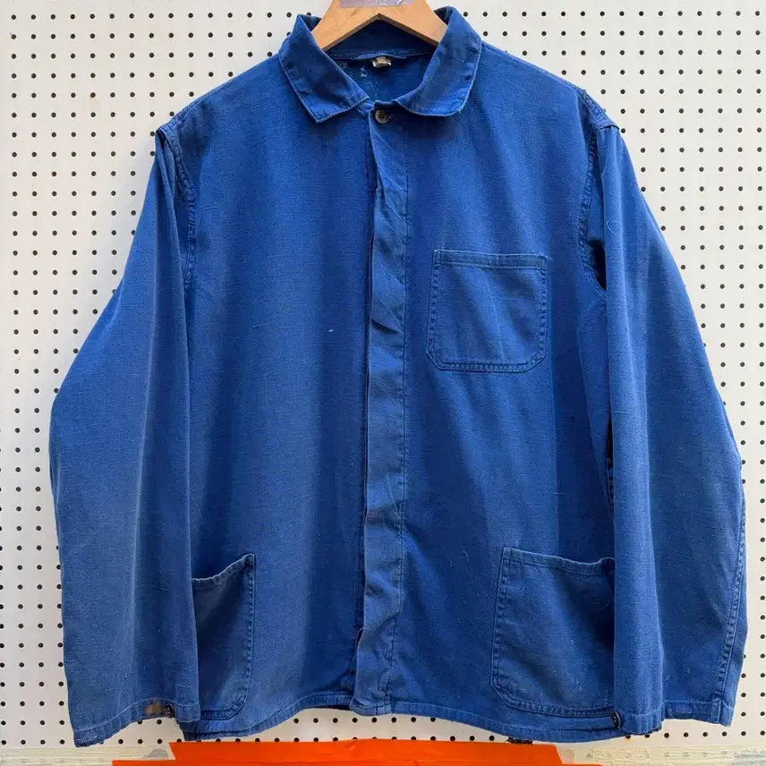 [BUNJANG] Washed Blue Vintage French Work Jacket / WASHED BLUE OLD VINTAGE 빈티지 프렌치워크자켓