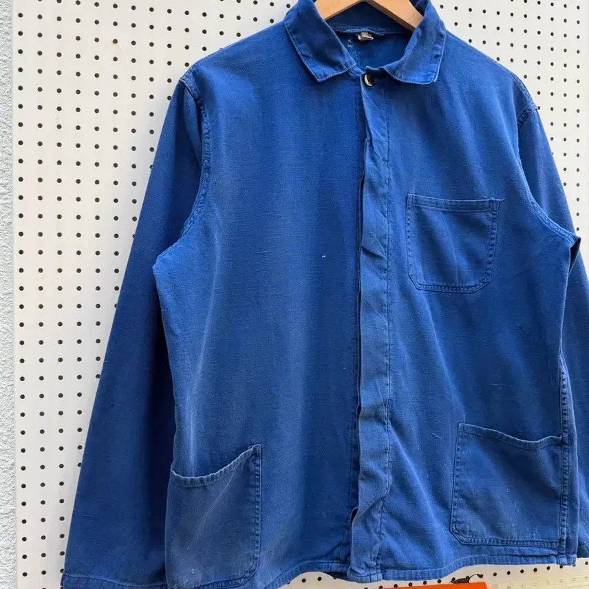 [BUNJANG] Washed Blue Vintage French Work Jacket / WASHED BLUE OLD VINTAGE 빈티지 프렌치워크자켓