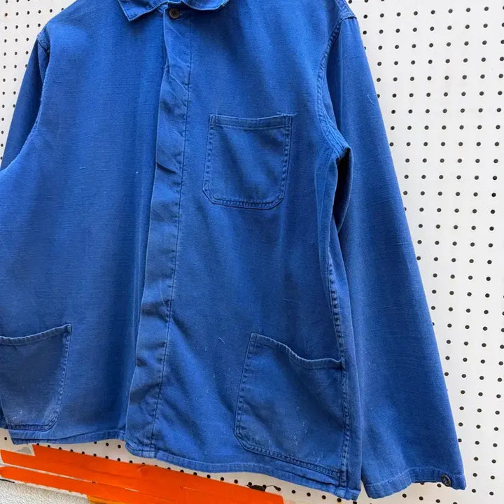 [BUNJANG] Washed Blue Vintage French Work Jacket / WASHED BLUE OLD VINTAGE 빈티지 프렌치워크자켓