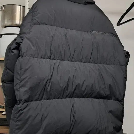 [BUNJANG] Fila Snow Time Sports Puffer Jacket (Black, L) / 휠라 블랙 푸퍼 패딩 점퍼 휠라 스노우 타임 스포츠 패딩 L 블랙