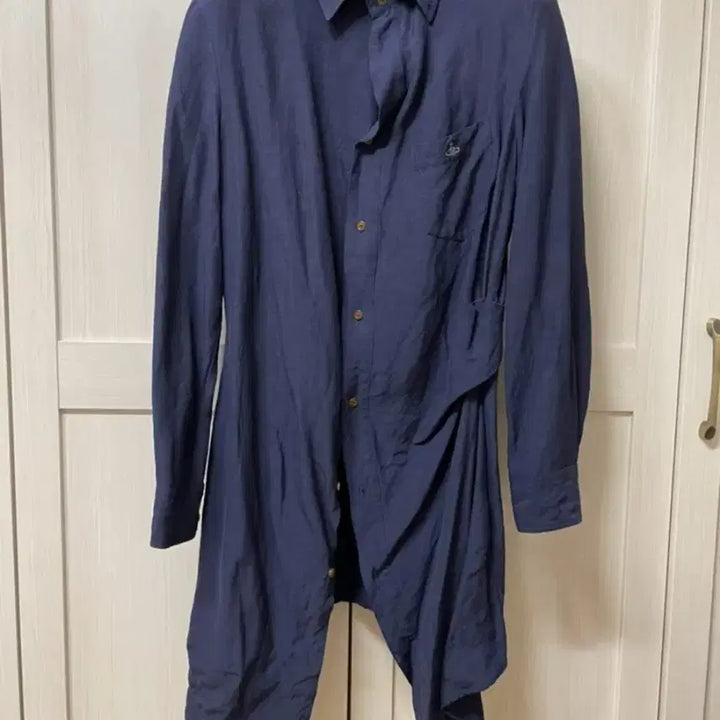 [BUNJANG] Vivienne Westwood Navy Shirt Size 46 / 비비안웨스트우드 네이비 셔츠 46사이즈 (95~100)