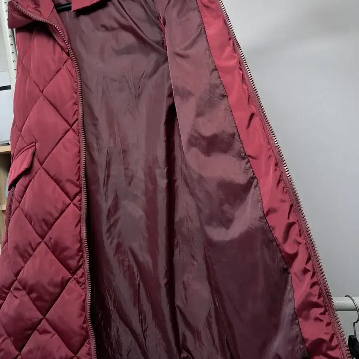 [BUNJANG] Quilted Long Vest / 버건디 퀼팅 롱 조끼 패딩 77사이즈