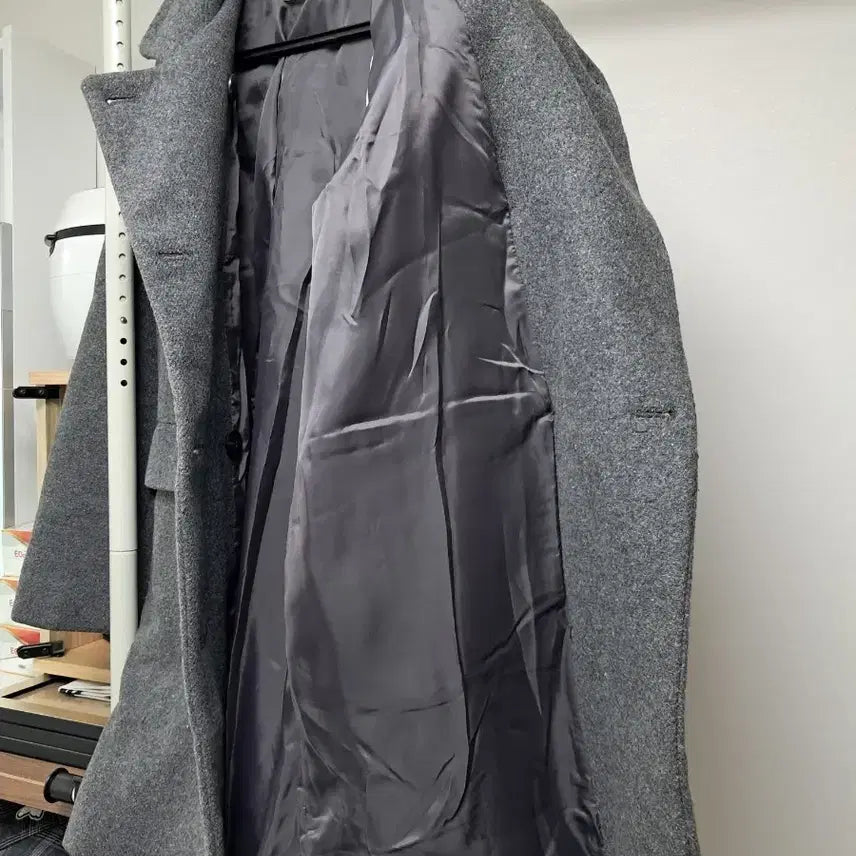 [BUNJANG] Eco Pure Gray Double Coat / Eco Pure 회색 더블 코트