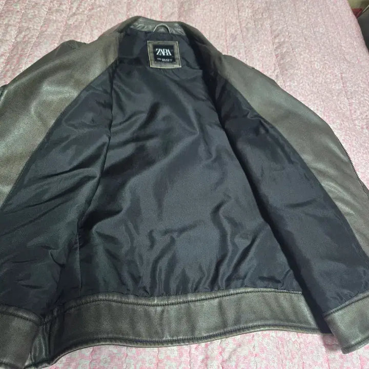 [SOLD OUT] 자라 브라운 레더 라이더 자켓 105