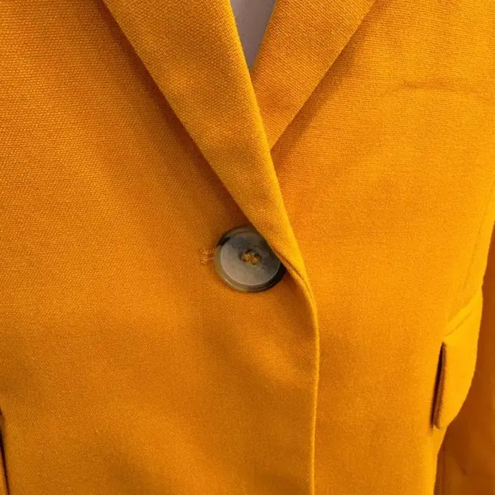 [BUNJANG] ZARA Mustard Single Blazer / 자라 ZARA 머스타드 싱글 블레이저 L /세미오버핏 /봄가을 자켓
