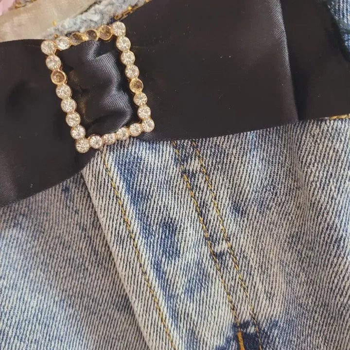 [BUNJANG] Denim Cut-Off Shorts / 연청 데님 컷오프 반바지