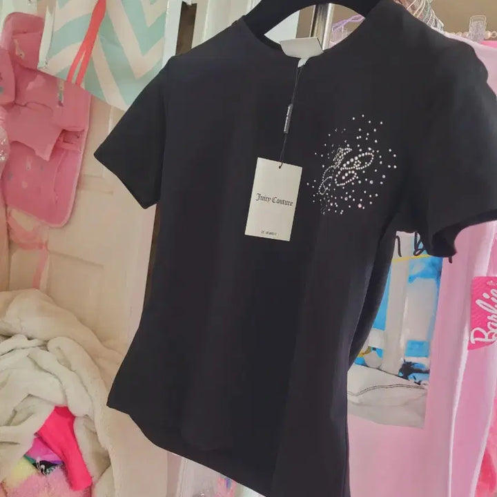 [BUNJANG] Juicy Couture Black Short Sleeve T-shirt / 쥬시꾸뛰르 블랙 반팔 티셔츠