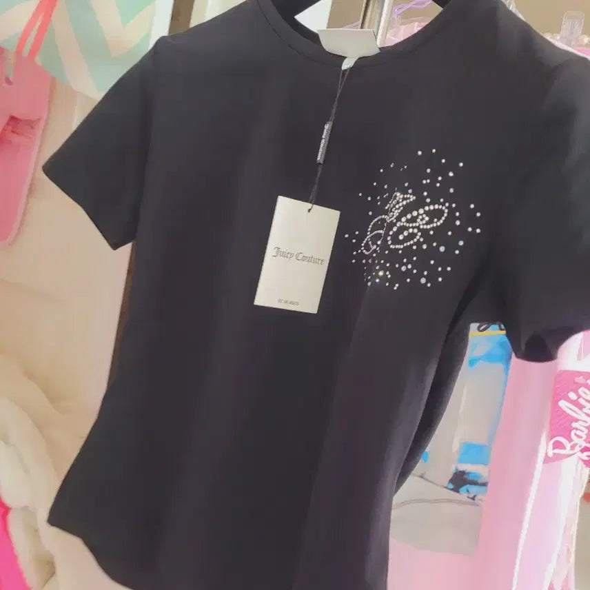 [BUNJANG] Juicy Couture Black Short Sleeve T-shirt / 쥬시꾸뛰르 블랙 반팔 티셔츠