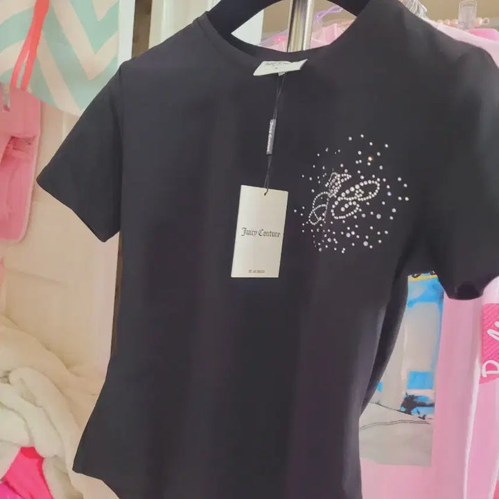 [BUNJANG] Juicy Couture Black Short Sleeve T-shirt / 쥬시꾸뛰르 블랙 반팔 티셔츠