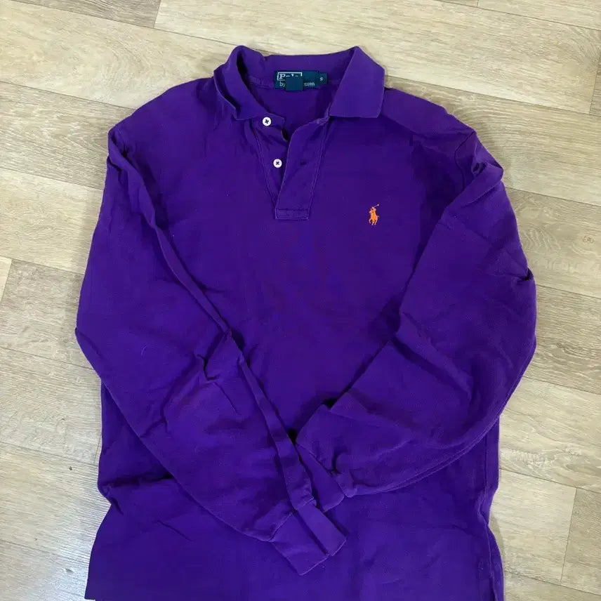 [BUNJANG] Polo Ralph Lauren Long Sleeve T-shirt (Purple, S) / 폴로 랄프로렌 긴팔 폴로 티셔츠 S 퍼플