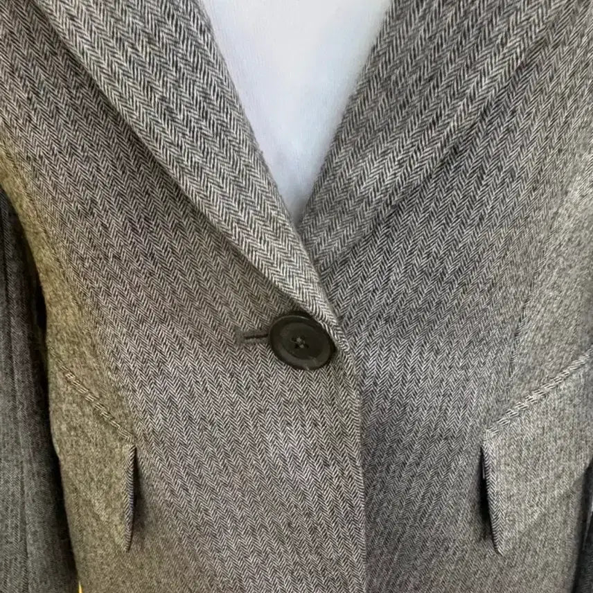 [BUNJANG] Olivia Lauren Premium Wool Herringbone Jacket / 올리비아로렌 프리미엄 울 헤링본 자켓 95 / 클래식 출근룩