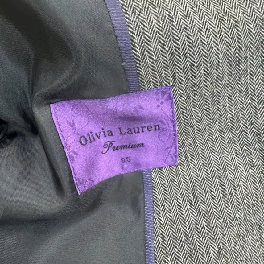 [BUNJANG] Olivia Lauren Premium Wool Herringbone Jacket / 올리비아로렌 프리미엄 울 헤링본 자켓 95 / 클래식 출근룩