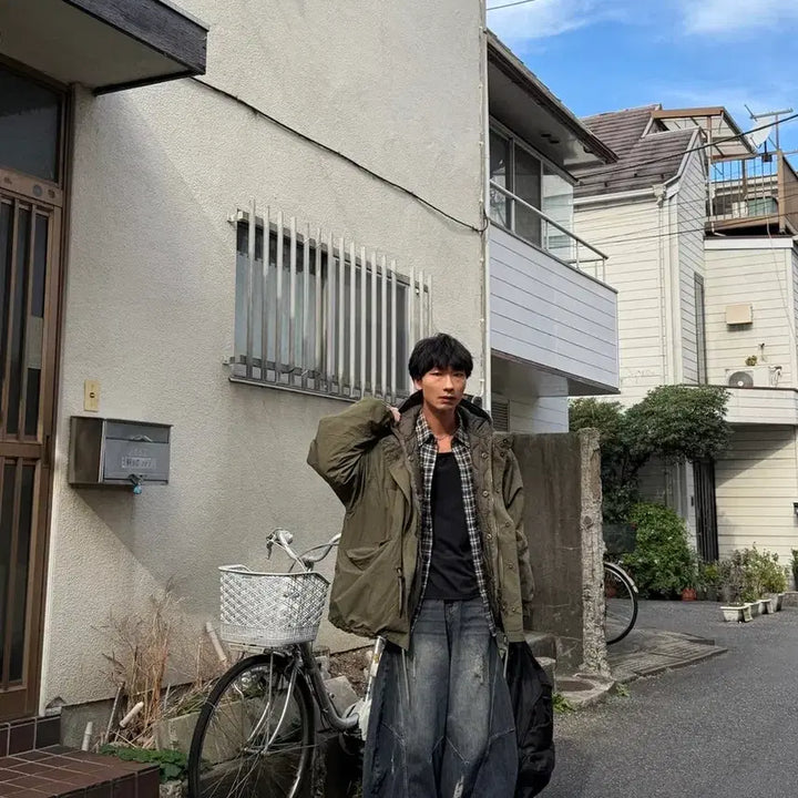 [BUNJANG] Koen Vintage Short Field Jacket / (하나비 마켓) 코엔빈티지야상 free사이즈