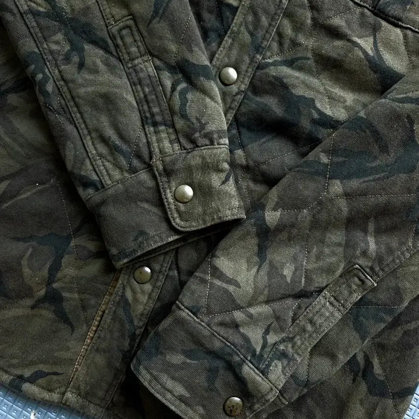 [BUNJANG] Polo Ralph Lauren Camouflage Quilted Shirt Jacket / 폴로 랄프로렌 카모플라주 퀼팅누빔 셔츠 자켓