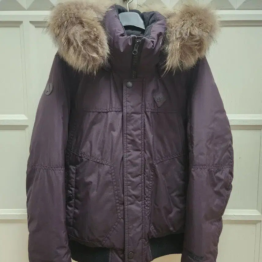 [BUNJANG] Kolon Purple Fur Hooded Padded Jacket / 코오롱퍼플/퍼 후드 패딩 점퍼95