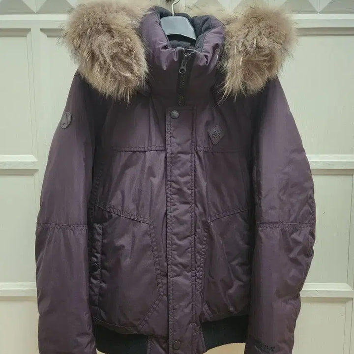 [BUNJANG] Kolon Purple Fur Hooded Padded Jacket / 코오롱퍼플/퍼 후드 패딩 점퍼95