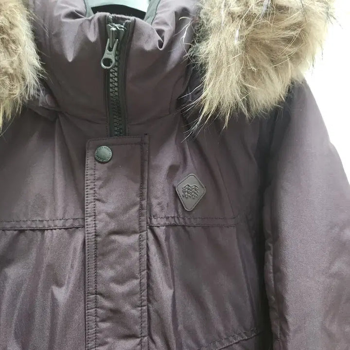 [BUNJANG] Kolon Purple Fur Hooded Padded Jacket / 코오롱퍼플/퍼 후드 패딩 점퍼95