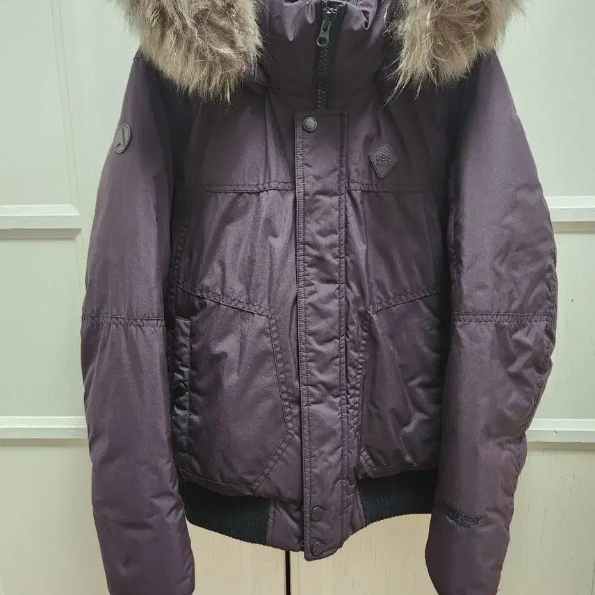 [BUNJANG] Kolon Purple Fur Hooded Padded Jacket / 코오롱퍼플/퍼 후드 패딩 점퍼95