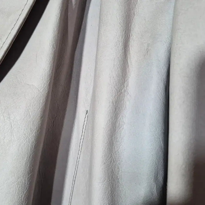 [BUNJANG] Jil Sander Ivory Leather Jacket / JIL SANDER 질샌더 아이보리 레더(우리95)