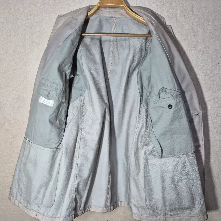 [BUNJANG] Jil Sander Ivory Leather Jacket / JIL SANDER 질샌더 아이보리 레더(우리95)