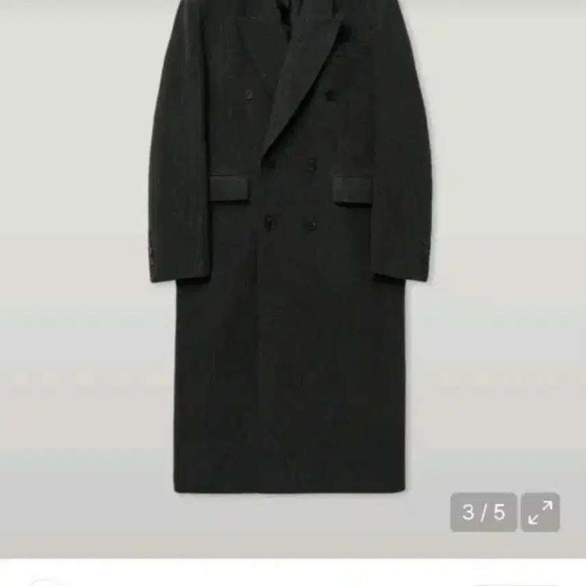 [BUNJANG] Elmood Valentinus Double Coat Gray Stripe (Size 46) / 엘무드 발렌티누스 더블코트(그레이 스트라이프) 사이즈 46 팝니자