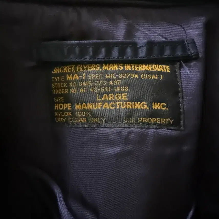 [SOLD OUT] [L] HOPE MFG MA-1 항공 점퍼