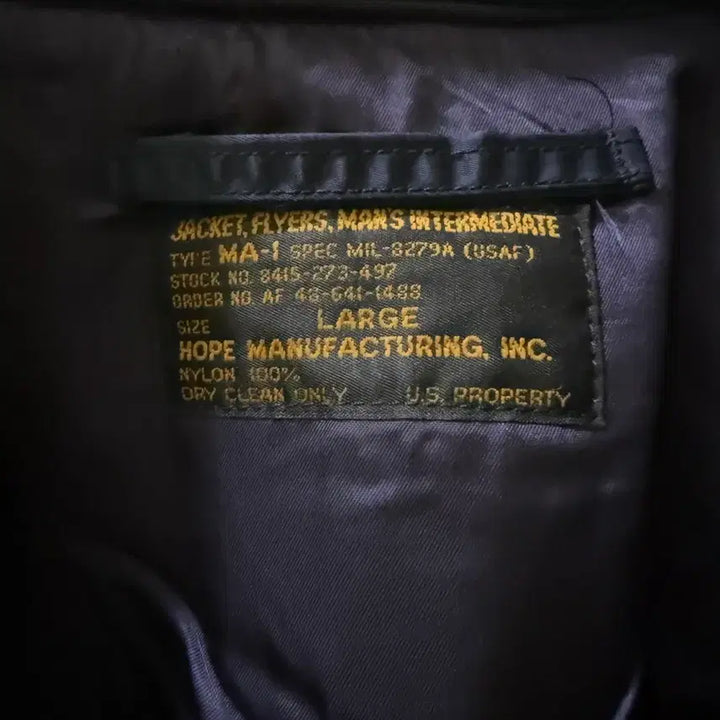 [SOLD OUT] [L] HOPE MFG MA-1 항공 점퍼