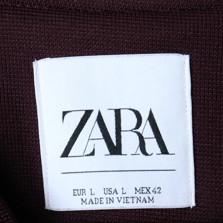 [BUNJANG] Zara Windbreaker Bomber Jacket / (L-XL) 자라 집업 바람막이 점퍼자켓 봄버 버건디 골지-1737E