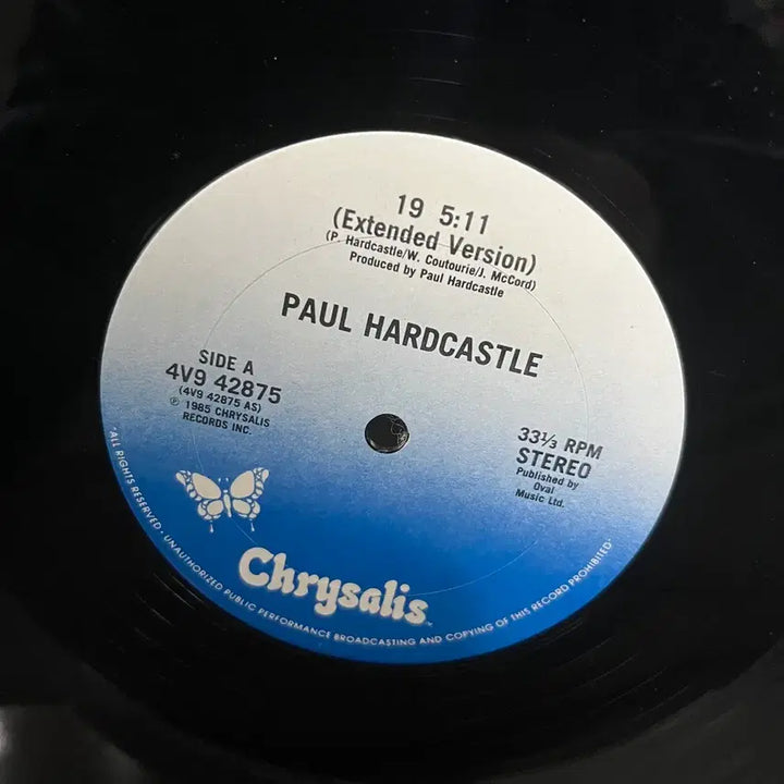 [BUNJANG] Paul Hardcastle 19 Vinyl Record / (LP) 싱글 Paul Hardcastle - 19
