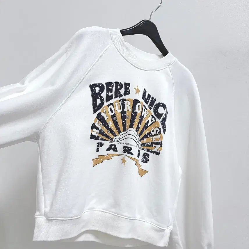 [BUNJANG] Bernice White Cotton Sweatshirt / 베르니스 화이트 코튼 스웻셔츠
