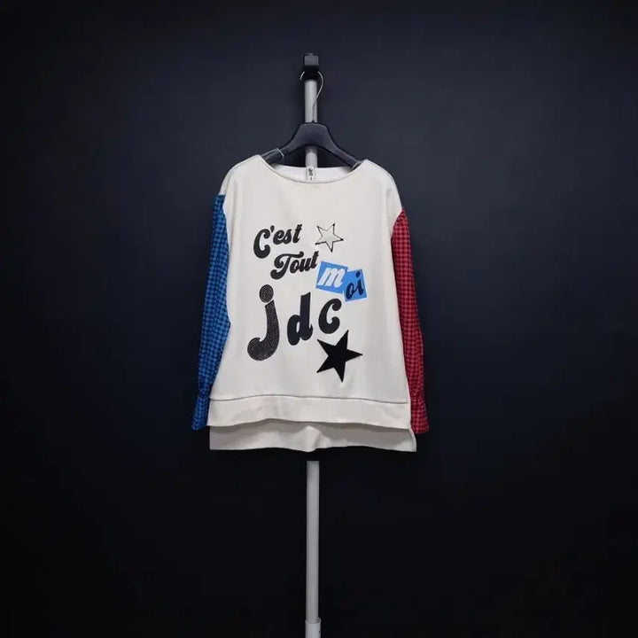 [BUNJANG] Lucky Chouette Spring/Autumn Cotton Sweatshirt with Chiffon Sleeves / 럭키슈에뜨 춘추 맨투맨 55