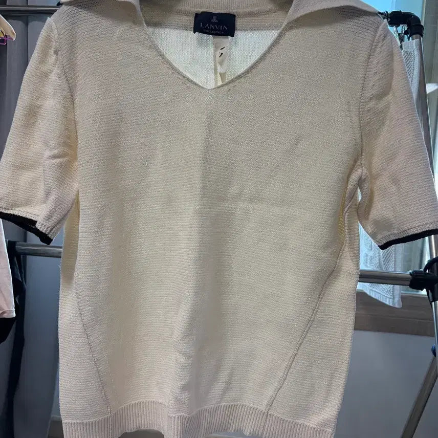 [BUNJANG] LANVIN Linen Blend Short Sleeve Knit Top / LANVIN 린넨 반팔 니트